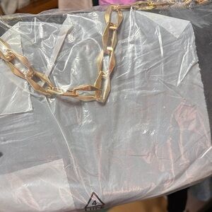 Universal Thread Gray Shoulder Bag with Gold Chain